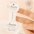 350 unidades - Mini Lacre Adesivo para Sacolas Personalizado 6x3cm